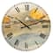Designart 'Coming On Farmhouse Landscape Traditional Wall Clock